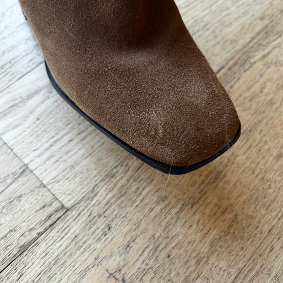 Zara Knee High Light Brown Slouchy Boots - Picture 6 of 8